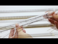 Lâmpada infravermelha chapeada TMG 230V 2000W de onda média do tubo ouro dobro profissional