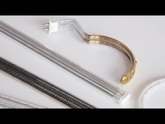 Dos radiadores brancos do aquecimento do infravermelho do halogênio do revestimento da onda média tubo dobro