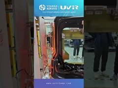 Lâmpada de aquecimento halógena com revestimento de ouro e tubo único plano em forma de U com alta temperatura do filamento