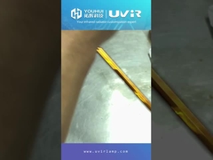 Tubo de lâmpada de aquecimento de quartzo tipo U com revestimento branco Lâmpada de aquecimento infravermelho halógena de quartzo