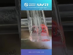 Lâmpada de aquecimento de infravermelho de tubo duplo 1200W 230V Revestida de ouro