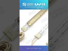 TC04 THG101279 aquecedor de halogênio lâmpada revestimento de ouro Twin Tube lâmpada infravermelha para impressora 3D