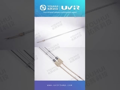 Lâmpada tubular de quartzo de aquecimento infravermelho IR halógena de 11x23mm, revestimento dourado, tubo duplo