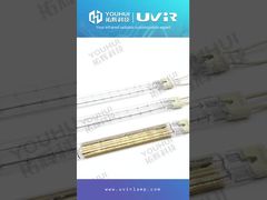 400 V 1850 W Tubo único e emissores halógenos Tubo aquecedor de quartzo Pré-aquecimento da lâmpada do forno de recozimento