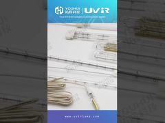 Lâmpada de aquecimento de ondas curtas de quartzo de tubo único Tubo de infravermelho de tungstênio