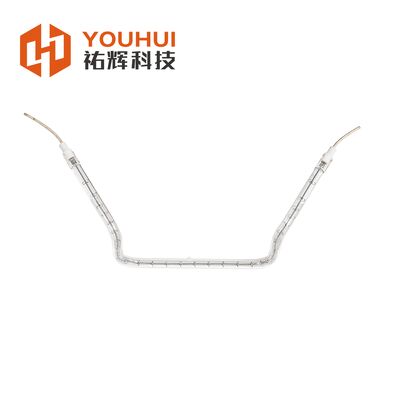 Tubo de elemento de aquecimento de vidro de quartzo de grau industrial com 150-6000W de potência e 5000h de vida útil