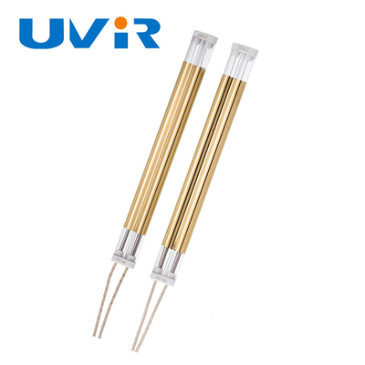 Good price Lâmpada infravermelha chapeada TMG 230V 2000W de onda média do tubo ouro dobro profissional on-line