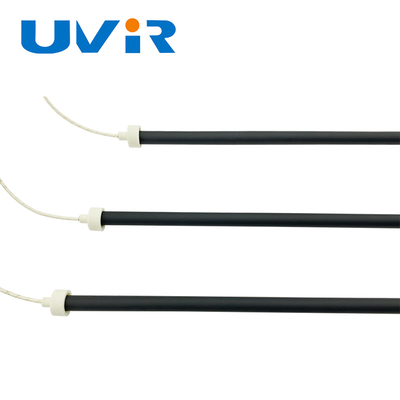 Bom preço Personalização UVIR Aquecedor Ir Lâmpada 1500 W Quartzo Infravermelho Onda Longa Tubo Preto on-line