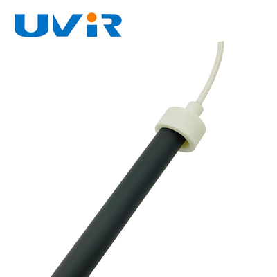 Good price Tubo de quartzo 1500 W lâmpada infravermelha 50-500 mm onda longa tubo preto para uso industrial on-line