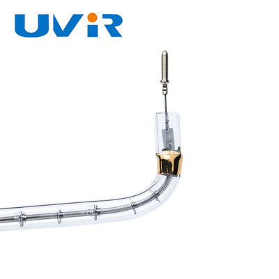 Bom preço. Tubo de aquecimento halógeno de quartzo tipo U 200-4000W Lâmpada IR de onda curta on-line