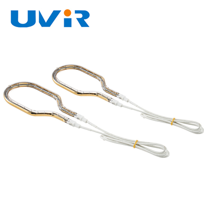 Bom preço Curta onda Revestimento de ouro 39-606mm Lâmpadas de infravermelho de anel Tubo de vidro de quartzo de tungstênio on-line