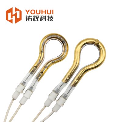 Bom preço. Single Tube Short Wave Gold Coating Infrared Heating Element Tube 150-6000W with 85% Heat Efficiency and 5000-20000h Lifespan on-line