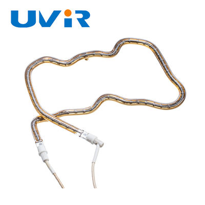 Bom preço. Lâmpada de aquecimento infravermelho halógena de quartzo com revestimento de ouro personalizado 150-6000W on-line