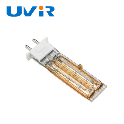 Bom preço. Calefator gêmeo da lâmpada de infravermelho de quartzo do tubo TC04 500W 115V com refletor do ouro on-line