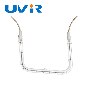 Good price A metade infravermelha personalizada dos encaixes do tubo especial do aquecimento de quartzo da forma revestiu branco on-line