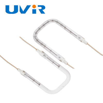 Good price Tubo infravermelho da lâmpada de aquecimento do halogênio branco semi revestido em forma de u on-line