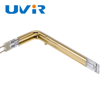 O ouro plástico do elemento de aquecimento do tubo de quartzo das peças do gêmeo de UVIR chapeou infravermelho