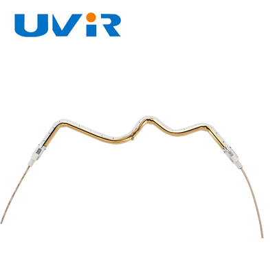 Bom preço. Tubos de aquecimento infravermelhos de quartzo ouro UVIR 1800-2200°C on-line