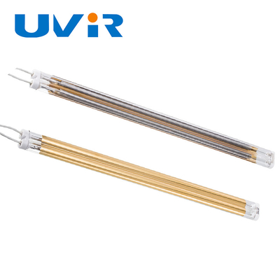 Good price Lâmpada de aquecimento de radiador infravermelho de onda média de tubo duplo banhada a ouro on-line