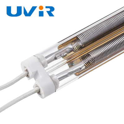 Bom preço. Lâmpada Infravermelha de Onda Média 4400W Tubo de Quartzo com Revestimento Dourado on-line