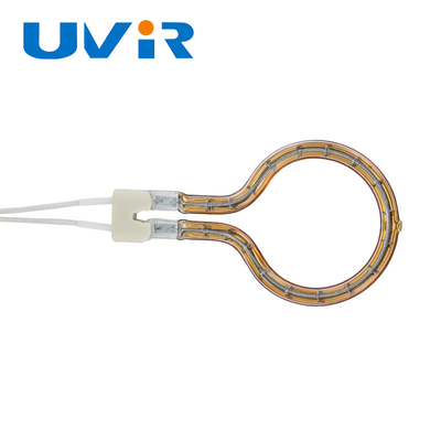 Good price Lâmpada de aquecimento de Ring Shape Tube Quartz Infrared, revestimento Heater Lamp 100-7600W do ouro on-line