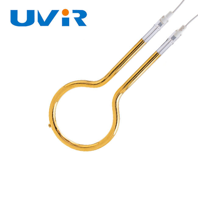 100-7600W Ring Infrared Heater Lamp, calefator do tubo do IR de quartzo do refletor do ouro