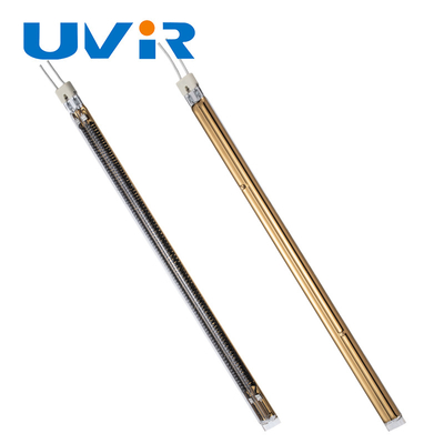 Good price quartzo Heater Lamp do tubo do gêmeo de 15x33 TL1145, lâmpada de aquecimento do Ir do revestimento do ouro on-line