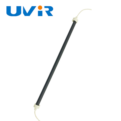Tubo preto quartzo infravermelho lâmpada IV onda longa 50-500 mm para cura