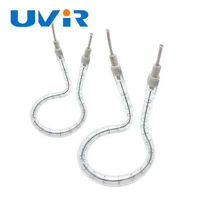 Lâmpada de aquecimento halógena de anel infravermelho de quartzo 100-7600W