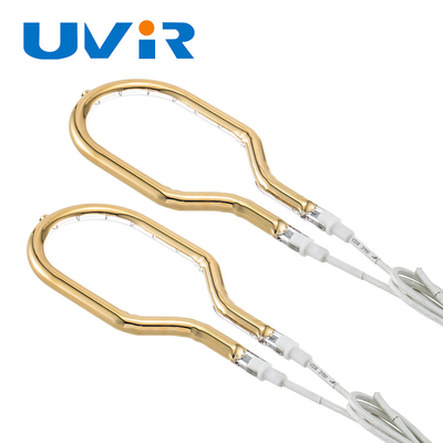 Bom preço. Lâmpada de aquecimento infravermelho UVIR de anel de ouro 200-6000W para fornos industriais on-line