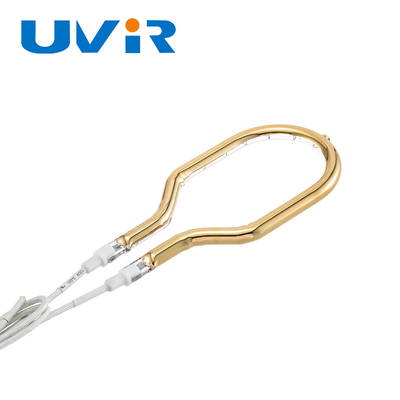 200-6000W Power Ring Quartz lâmpadas infravermelhas com acessórios de aquecimento de tubo único revestido de ouro personalizado