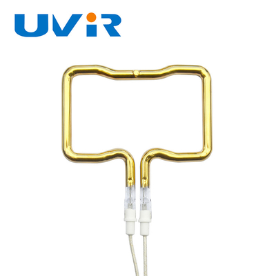 3D Single Tube Gold Coating Infrared Heating Element Tube Duração de onda e dimensões personalizáveis