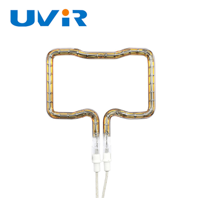 Tubos de elementos de aquecimento infravermelhos para radiador de aquecimento revestido de ouro em forma 3D personalizado UVIR