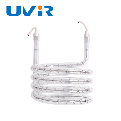 3d Tubo único Tubo de vidro de quartzo transparente Halogênio Infravermelho Tubo do elemento de aquecimento