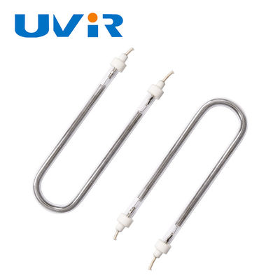 qualidade Tubos de lâmpadas de aquecimento por infravermelhos halógenos em forma de U, com duração de vida de 10000 a 200000 horas, temperatura do filamento de 1100 a 2600 °C e revestimento em ouro/branco para equipamentos industriais Fábrica