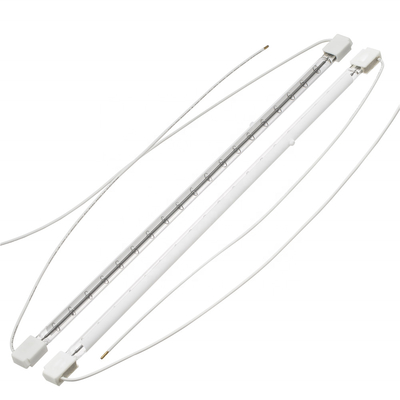 Tubo de aquecimento infravermelho com reflector branco de 2500 W 400 V para máquinas de sopro