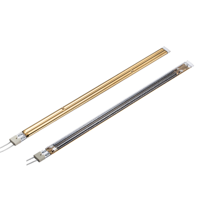 Bom preço. Lâmpada de aquecimento IR de fibra de carbono de tubo duplo revestida a ouro de 4000W on-line