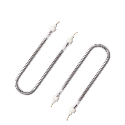 Tubos de quartzo transparentes e lâmpadas Tubos de elementos de aquecimento de infravermelho de tipo U personalizáveis 200-6000w
