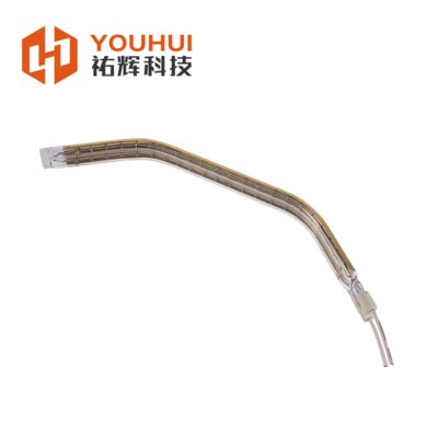 Tubo de elemento de aquecimento infravermelho revestido a ouro OEM 150-6000W