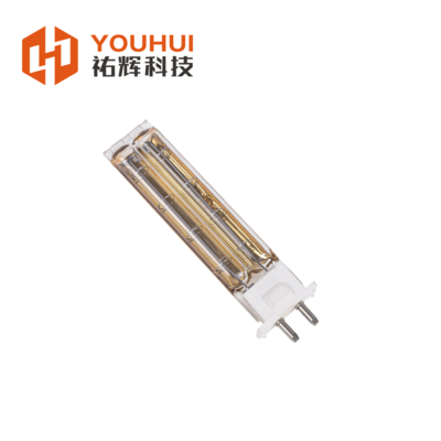 Lâmpada infravermelha de tubo duplo de 420W 120V com revestimento de ouro para impressão 3D