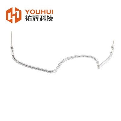 Tubo de elemento de aquecimento infravermelho com revestimento branco de 150-6000W com vida útil de 5000 horas para aquecimento industrial