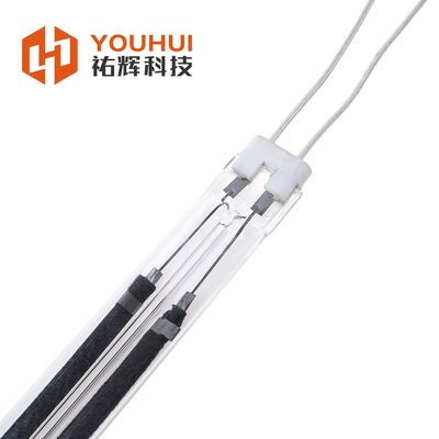 Lâmpada de aquecimento IR de fibra de carbono de tubo duplo com garantia de 10.000 horas para secagem de tinta à base de água (200-4000W)