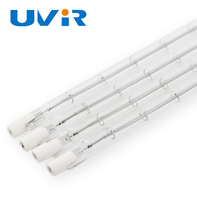 Base transparente dos calefatores infravermelhos R7S do tubo de vidro para a secagem de pintura