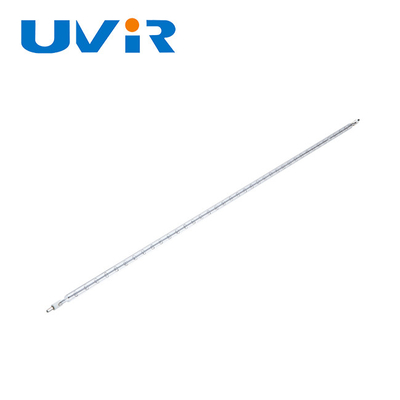 Lâmpada de infravermelho 120V do tungstênio do halogênio da onda curta do tubo de vidro de quartzo de R7S 1600W