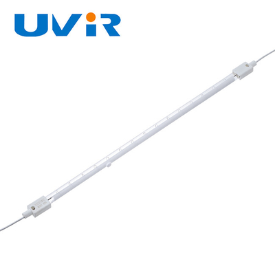 Revestimento branco infravermelho de Heater Lamp Single Tube do vidro de quartzo de SK15S