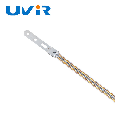 Lâmpada de aquecimento de quartzo com infravermelho revestida de ouro de 3000W 400V com base X