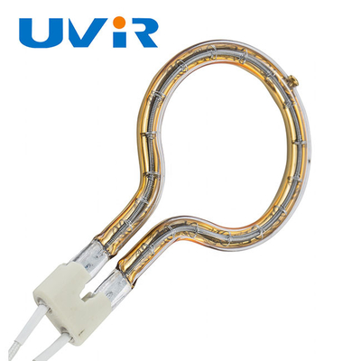 Bom preço. Lâmpada de infravermelho de anel de quartzo revestido de ouro de 2000W Diâmetro de 8 mm on-line