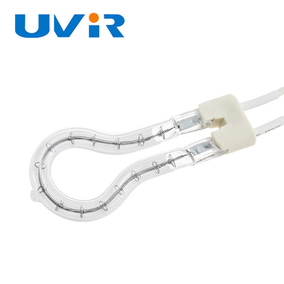Good price calefator infravermelho do halogênio de quartzo de 500W Ring Infrared Lamps White Refletora para a produção industrial on-line