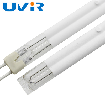 Lâmpada Infravermelha de Quartzo Branco de Tubo Duplo 3000W 230V 500mm Aquecimento