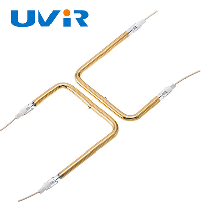 Bom preço. Tubo de elemento de aquecimento infravermelho revestido de ouro em forma de U de 910W on-line